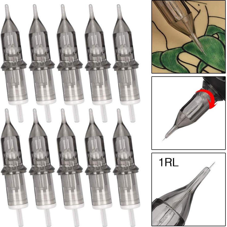 Agujas de Cartucho para Tatuaje ATOMUS 20pcs 1RL Desechables