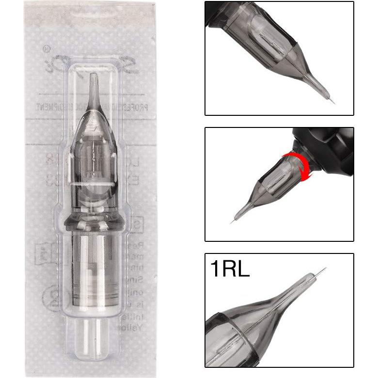 Agujas de Cartucho para Tatuaje ATOMUS 20pcs 1RL Desechables