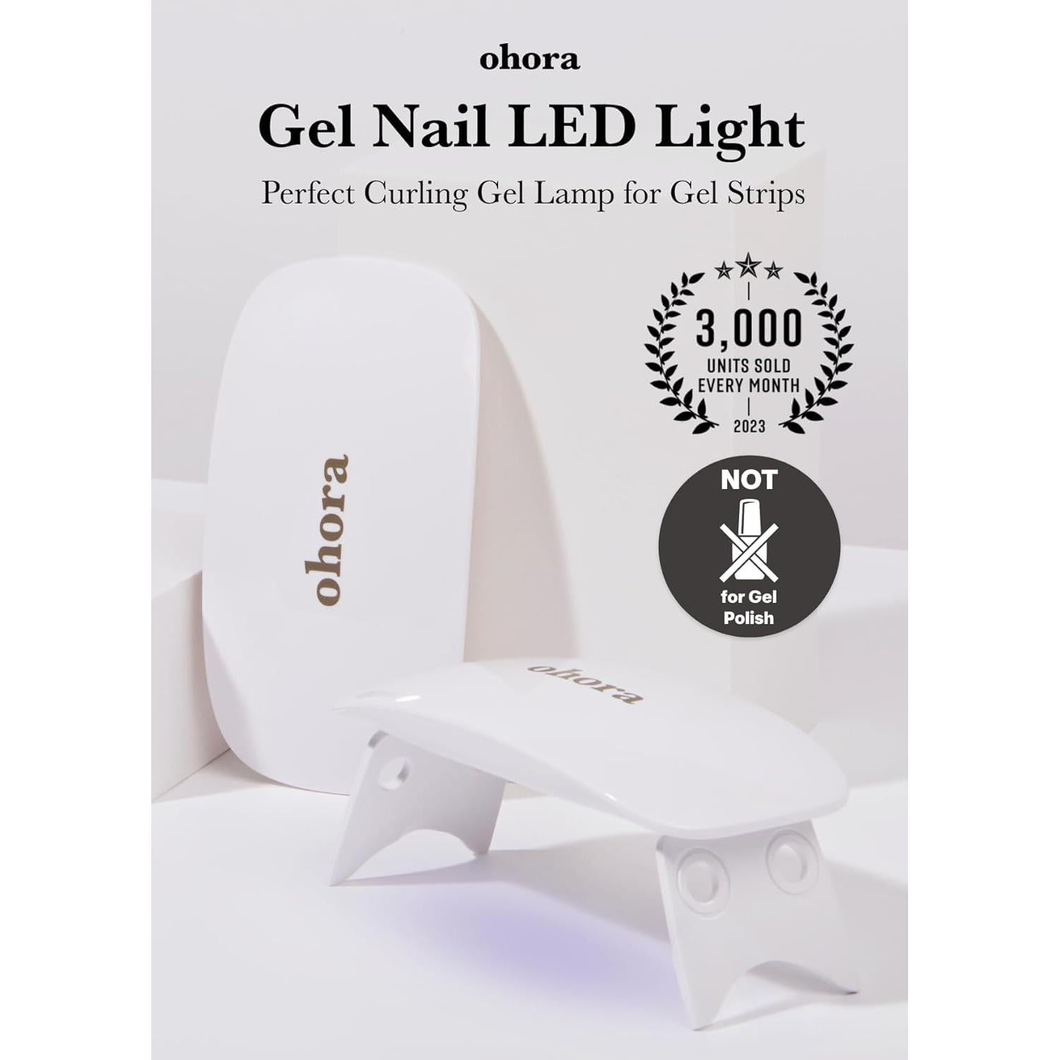 Lámpara LED ohora Care 6W para Uñas de Gel - Portátil, 2 Temporizadores