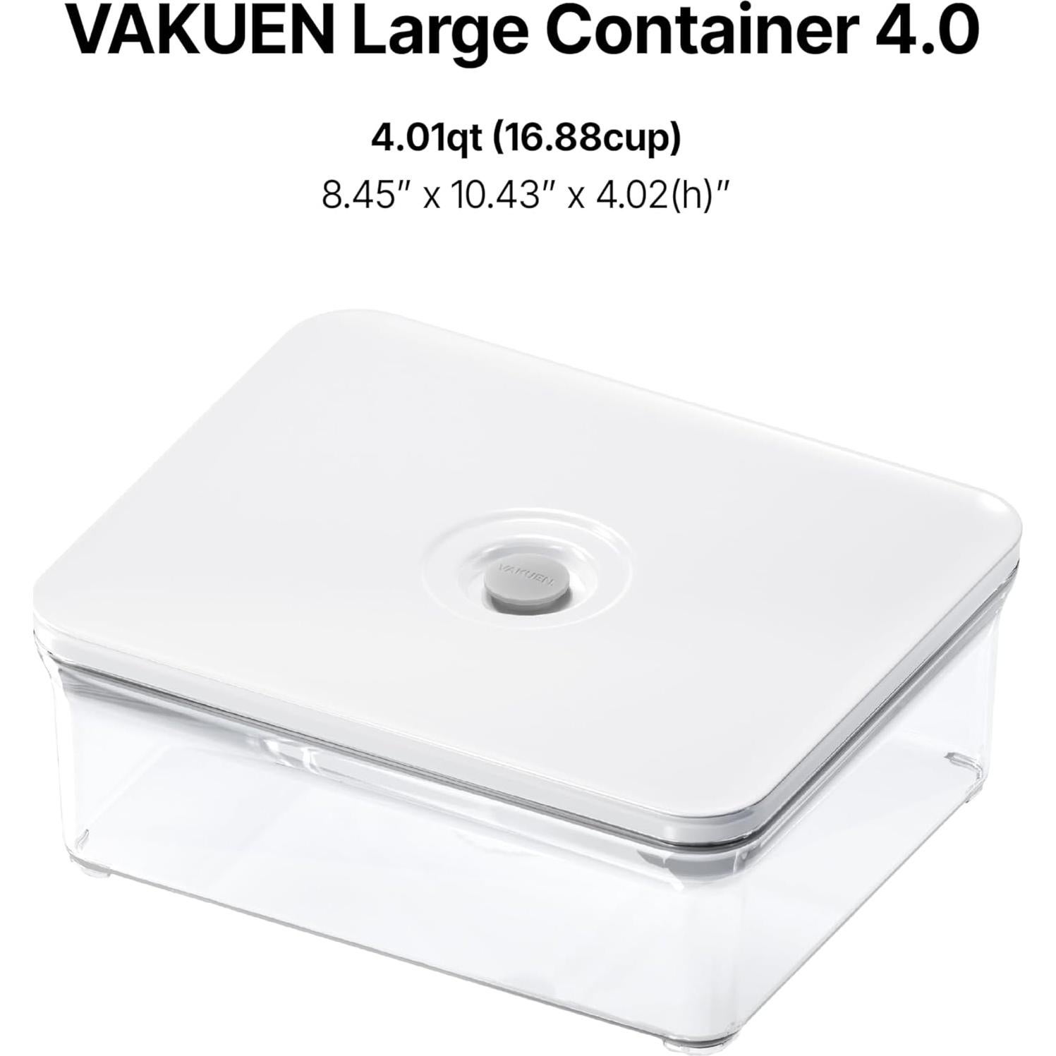 Contenedor de Alimentos Hermético VAKUEN 4L con Tapa Inteligente