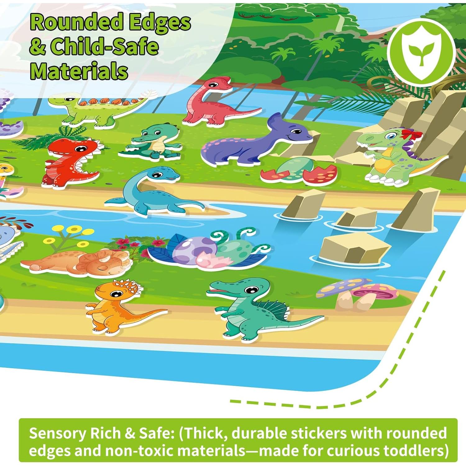 Set de 6 Libros de Pegatinas Reutilizables Kalysky 3D