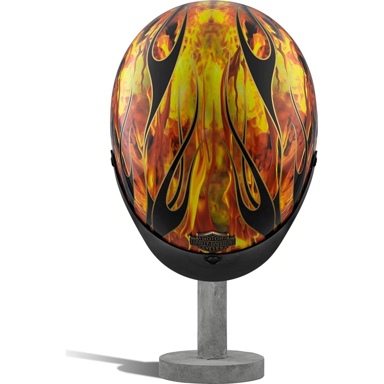 Casco Harley-Davidson Fire Breather J02 Naranja Pequeño