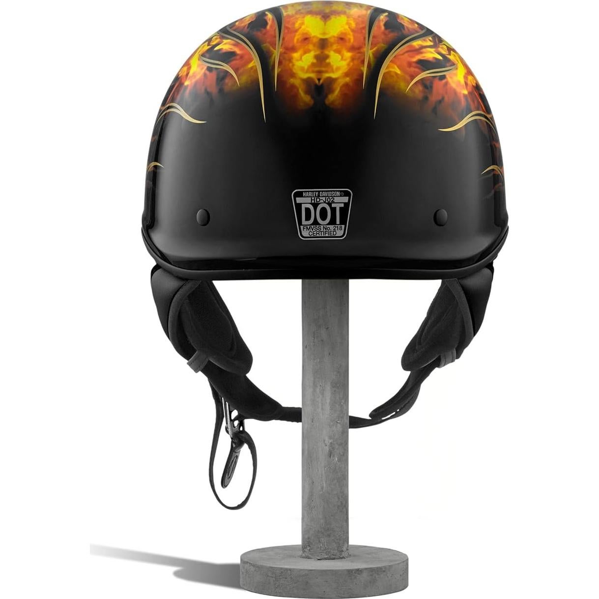 Casco Harley-Davidson Fire Breather J02 Naranja Pequeño