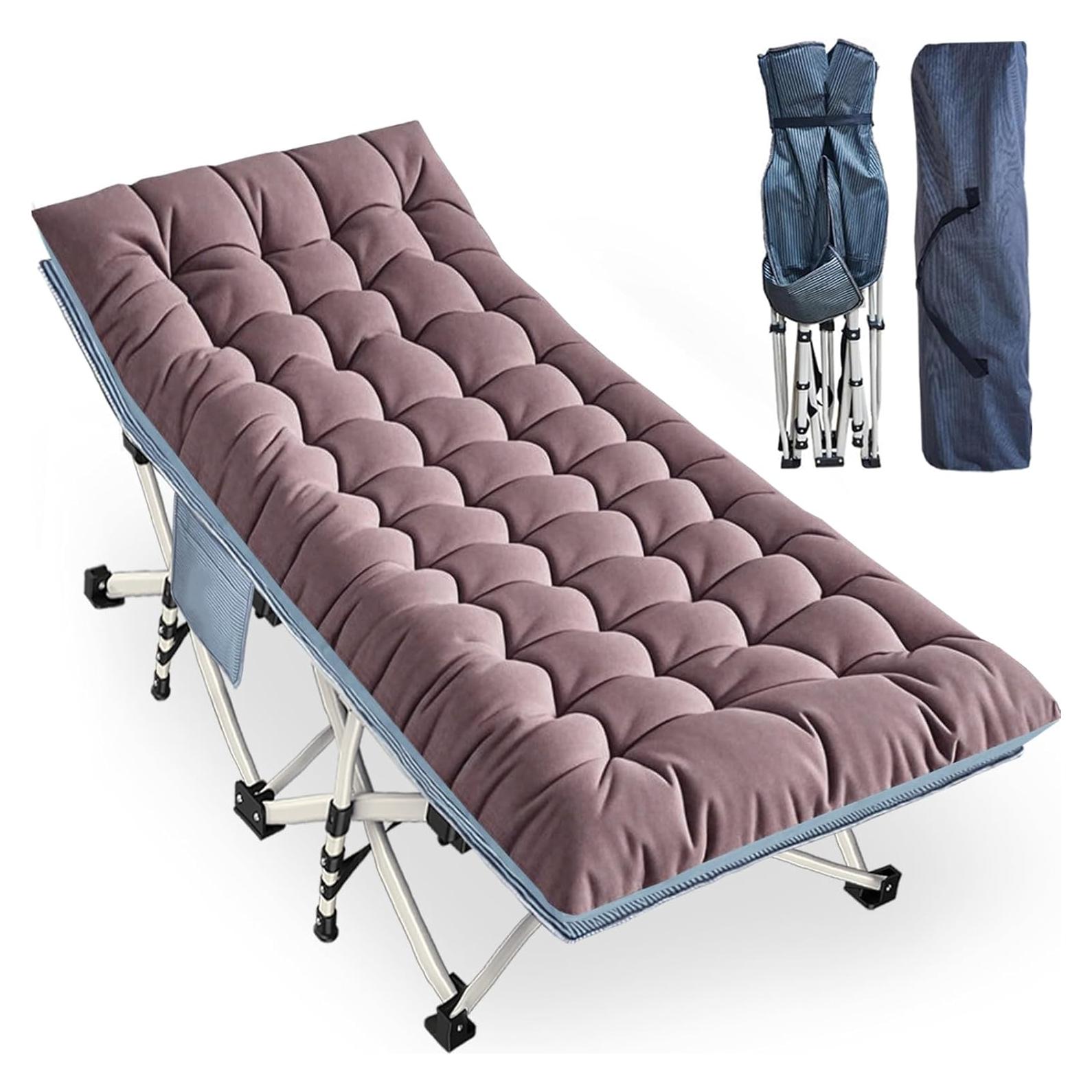 Cama de Camping Oversize XXL WUENLux con Colchón 200x81cm