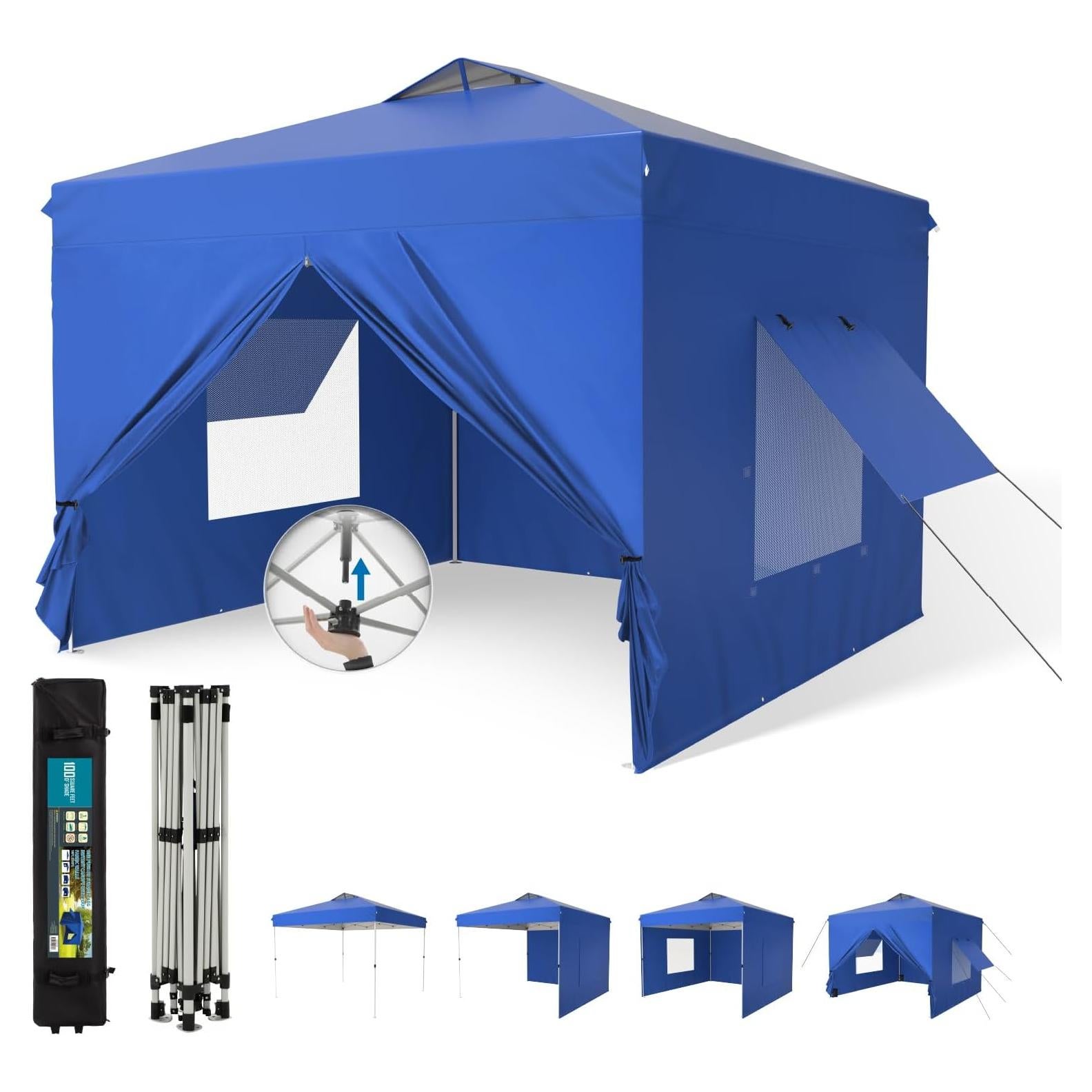 Carpa Plegable PALACIO DE HERA 3x3m Impermeable con Ventanas
