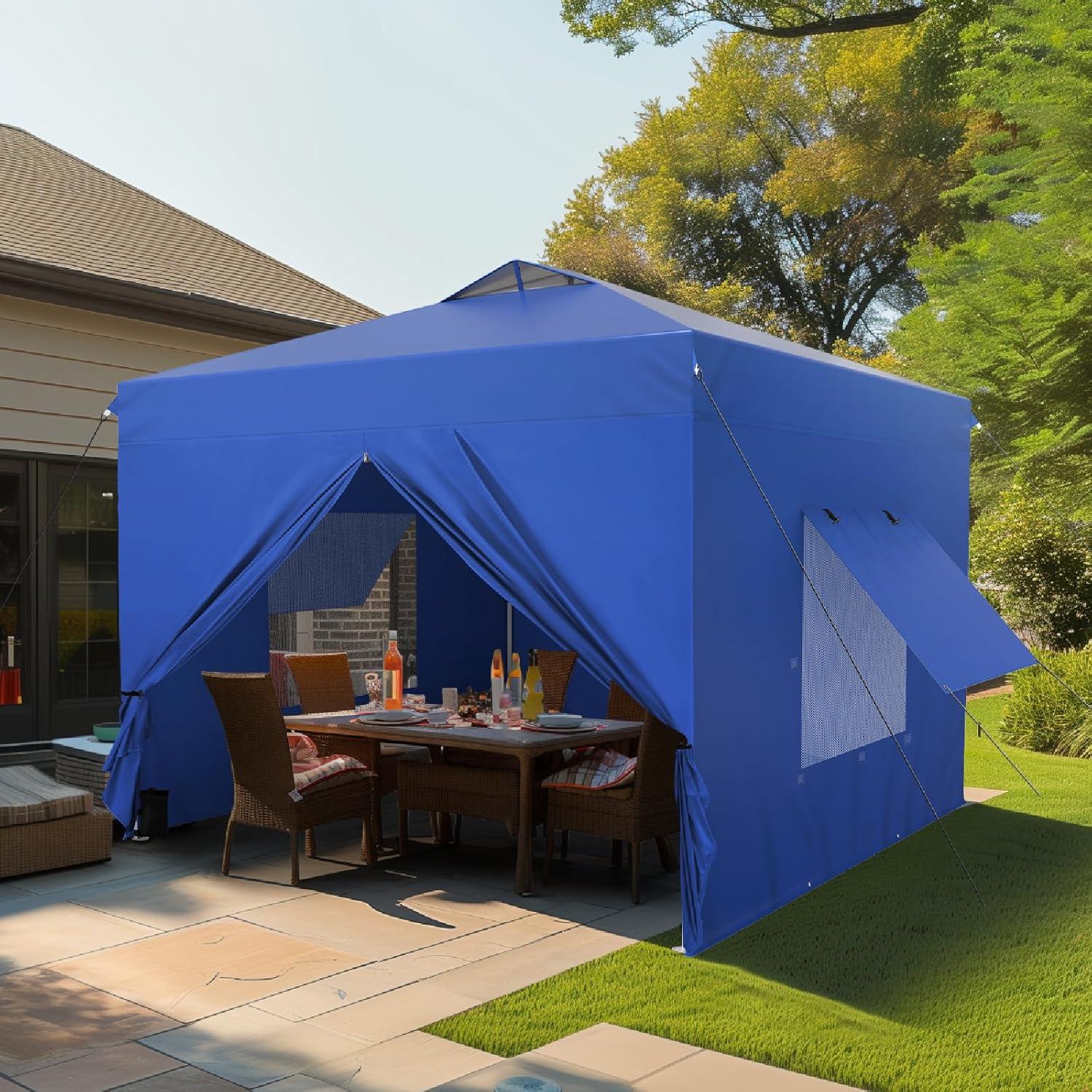 Carpa Plegable PALACIO DE HERA 3x3m Impermeable con Ventanas