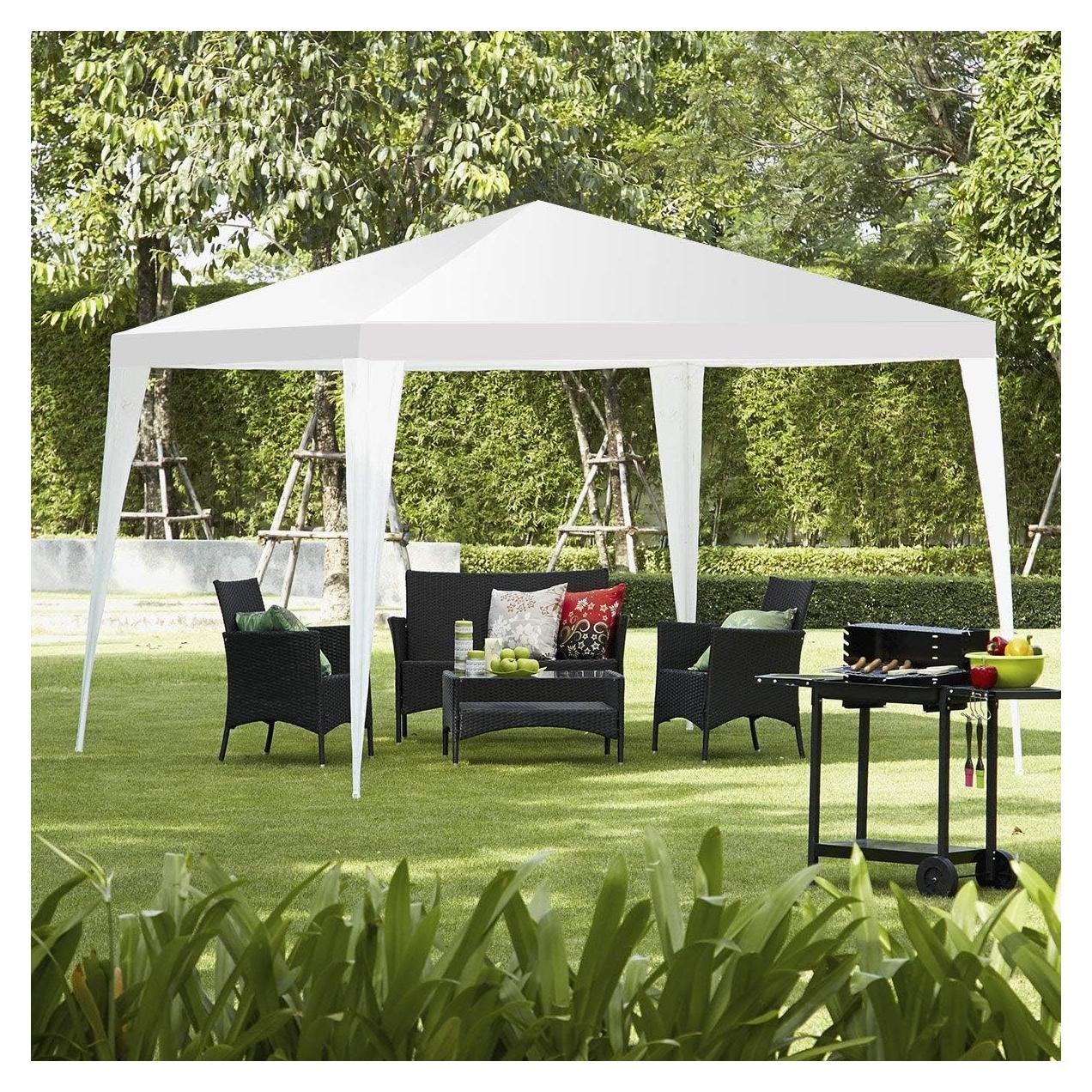 Carpa de Canopy Tangkula 3.05x3.05m Blanca para Eventos