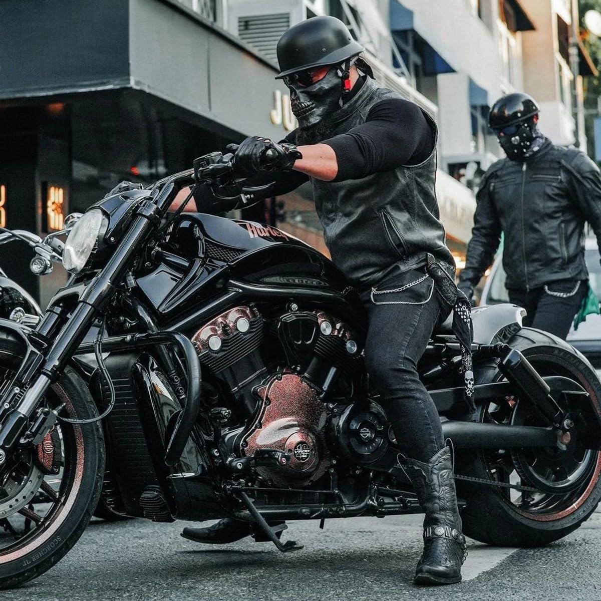 Casco de motocicleta media cara TRUSTERTHEE TRE-01 negro