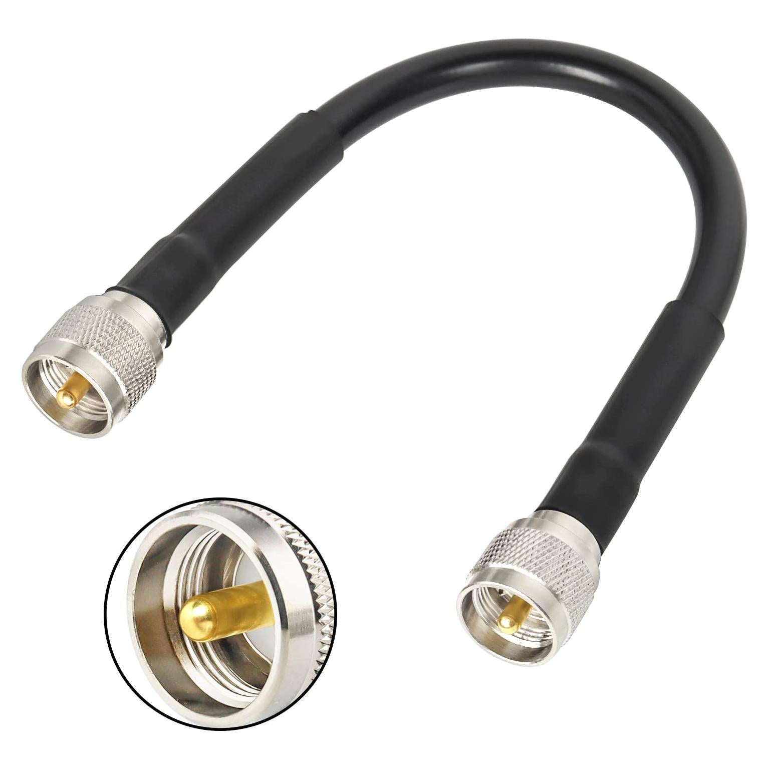 Cable Coaxial RG213 UHF Macho a Macho 30.48 cm MOOKEERF