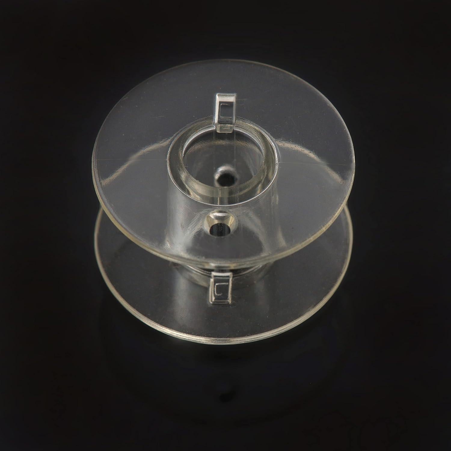 12pcs Premium Class 15 Bobbins – Fits Janome HD3000, Brother, Elna & Kenmore - Compatible with Janome Sewing Machine Accessories, Plastic Bobbins for Sewing Machine, Supplies for Quilters & Hobbyists