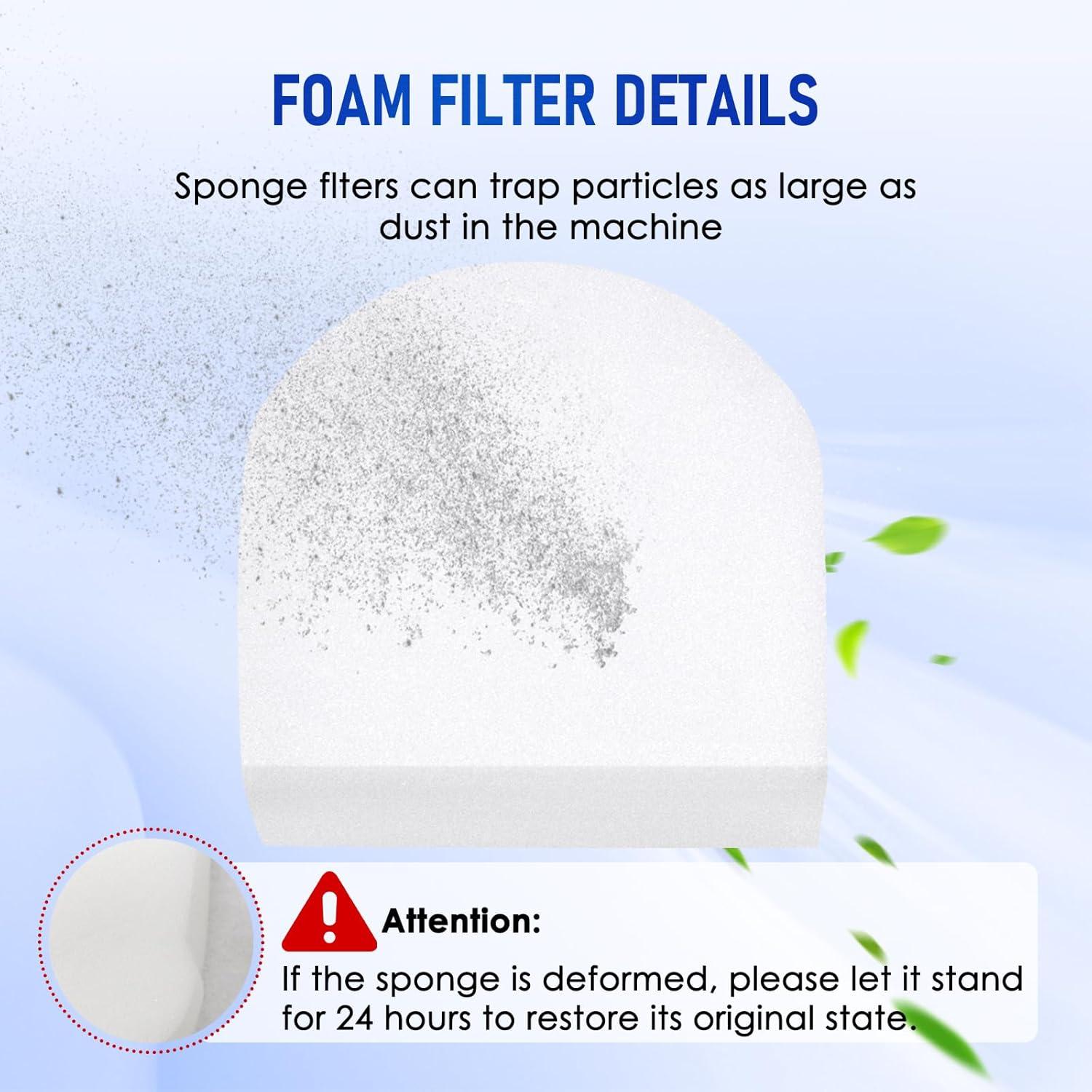 Kit de 9 Filtros de Espuma KELUKE para Aspiradora Shark Hydrovac XL