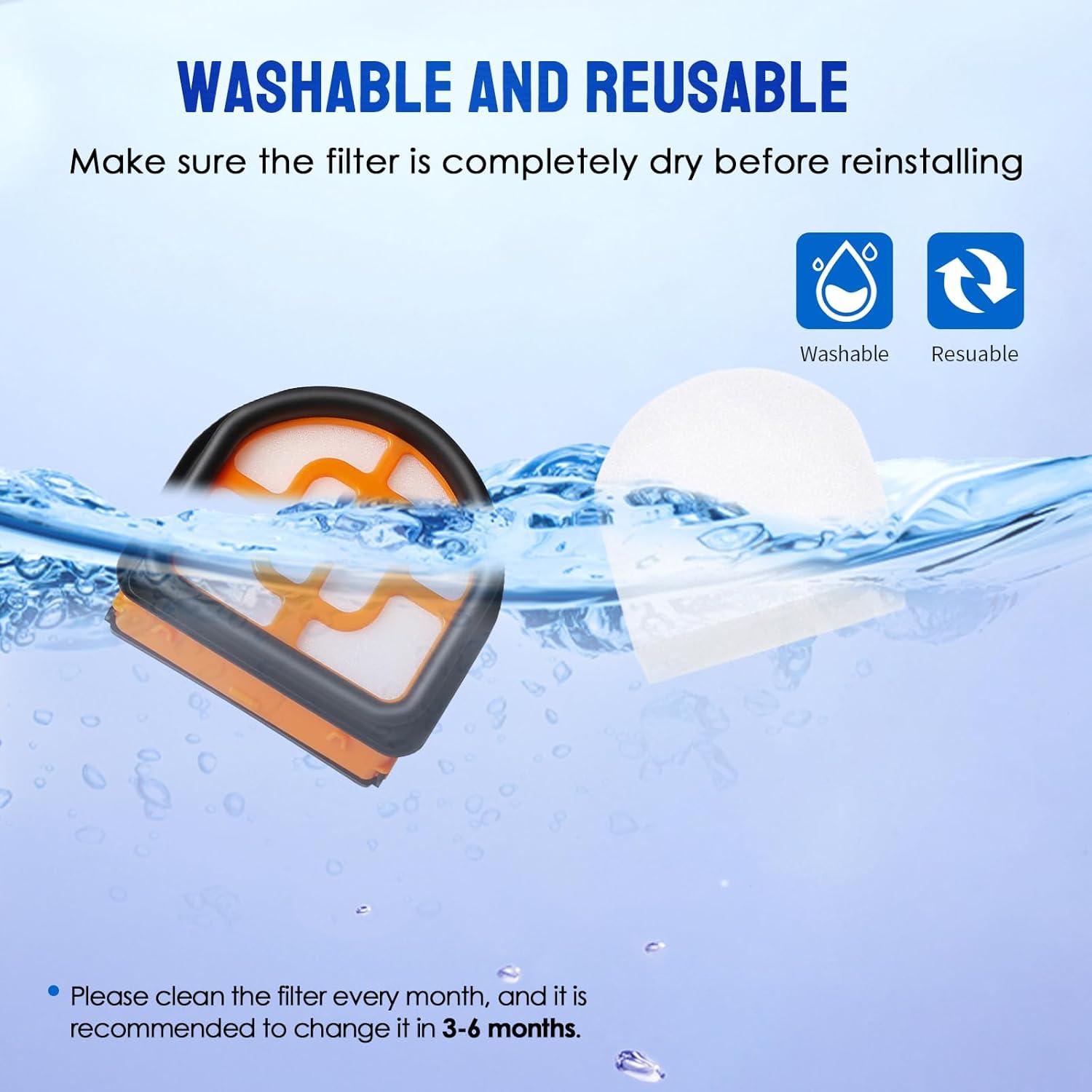 Kit de 9 Filtros de Espuma KELUKE para Aspiradora Shark Hydrovac XL