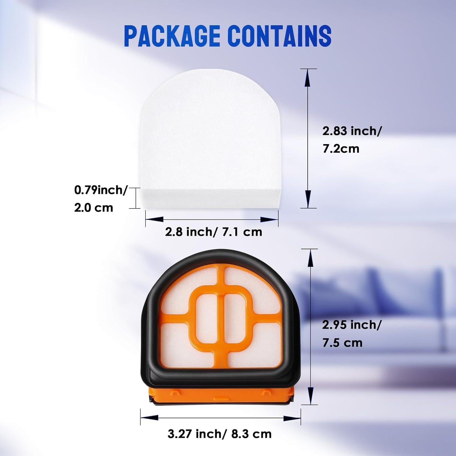 Kit de 9 Filtros de Espuma KELUKE para Aspiradora Shark Hydrovac XL
