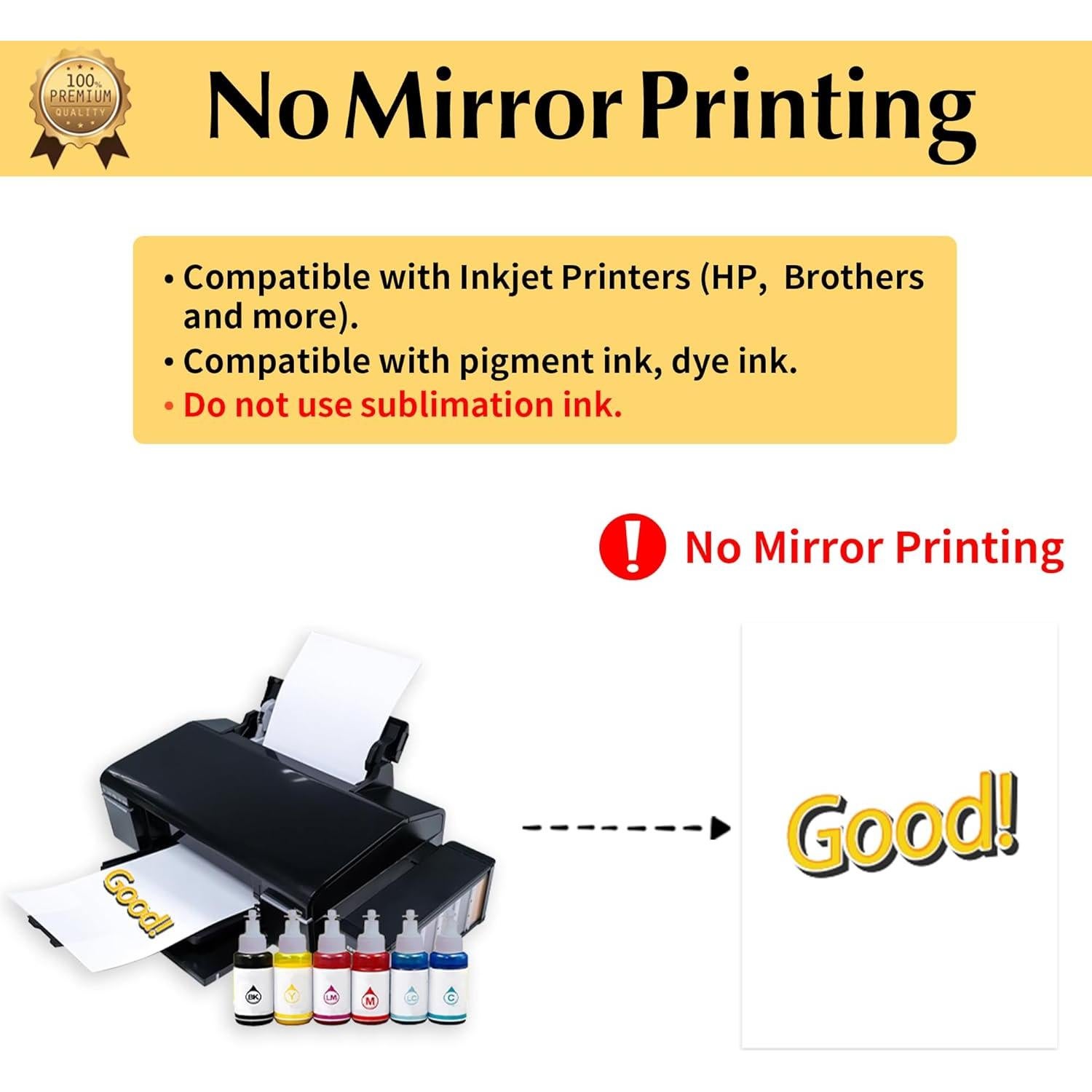 Papel de Transferencia Oscuro TransOurDream 10 Hojas A4