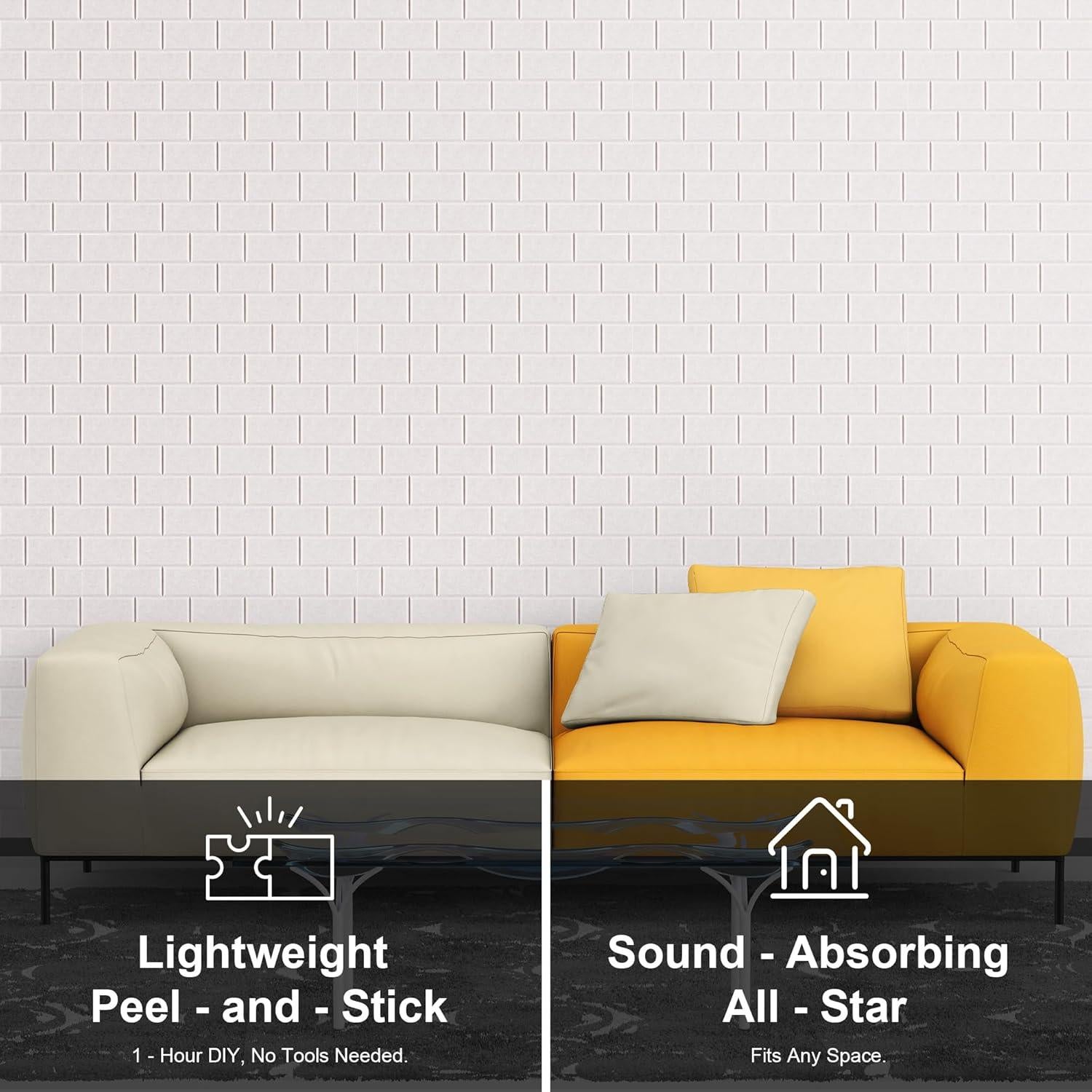 Paneles Acústicos WoveN SounD Ladrillo Camel Claro 40.64x30.48 cm