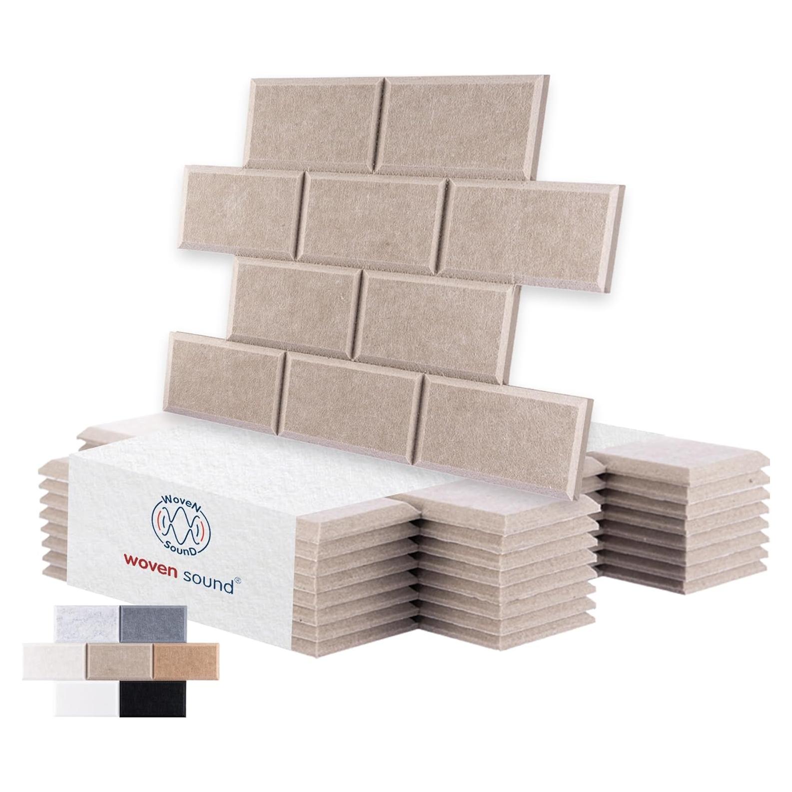 Paneles Acústicos WoveN SounD Ladrillo 40.6x30.5 cm - Paquete de 8
