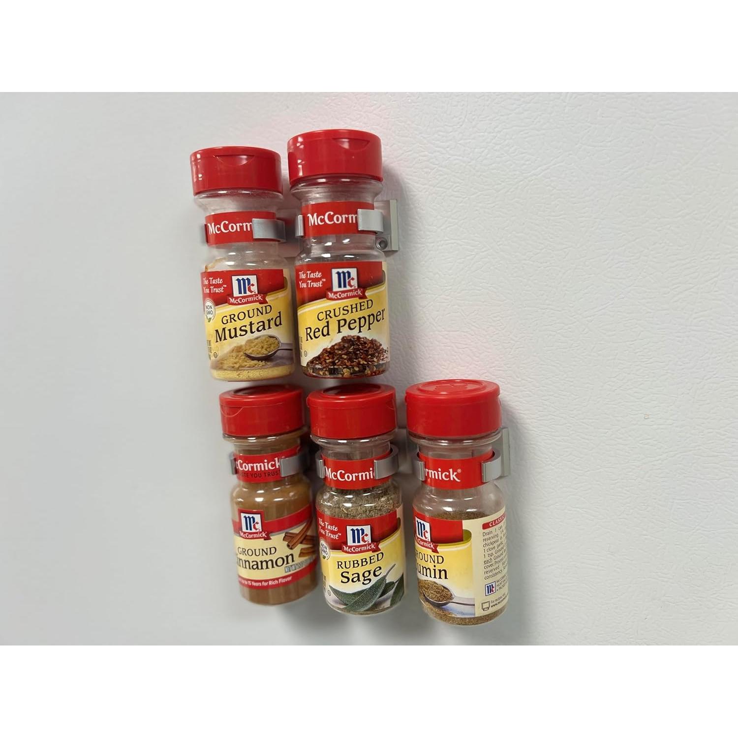 Agarradores de Especias Crazy Chef - Organizador Plata 15 Tarros