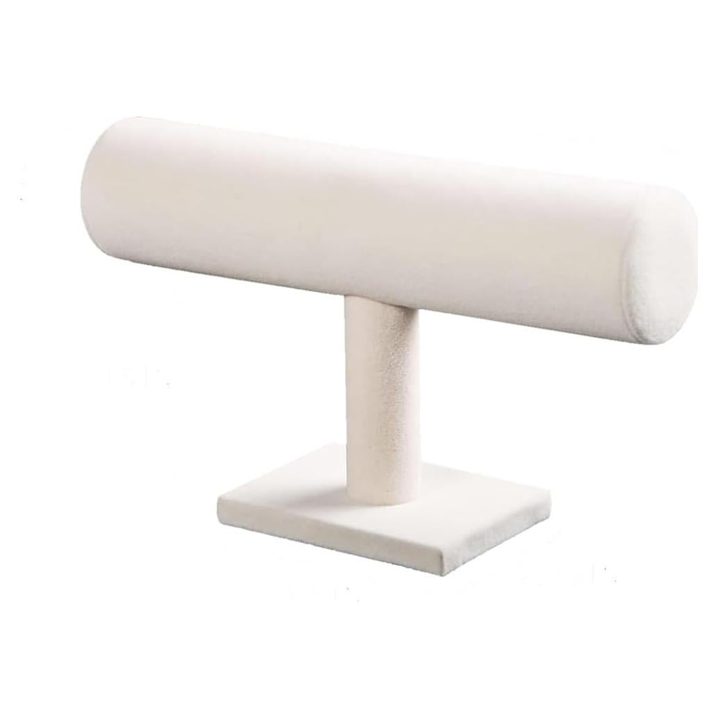 Soporte Organizador de Joyería T-Bar Coward Terciopelo Beige