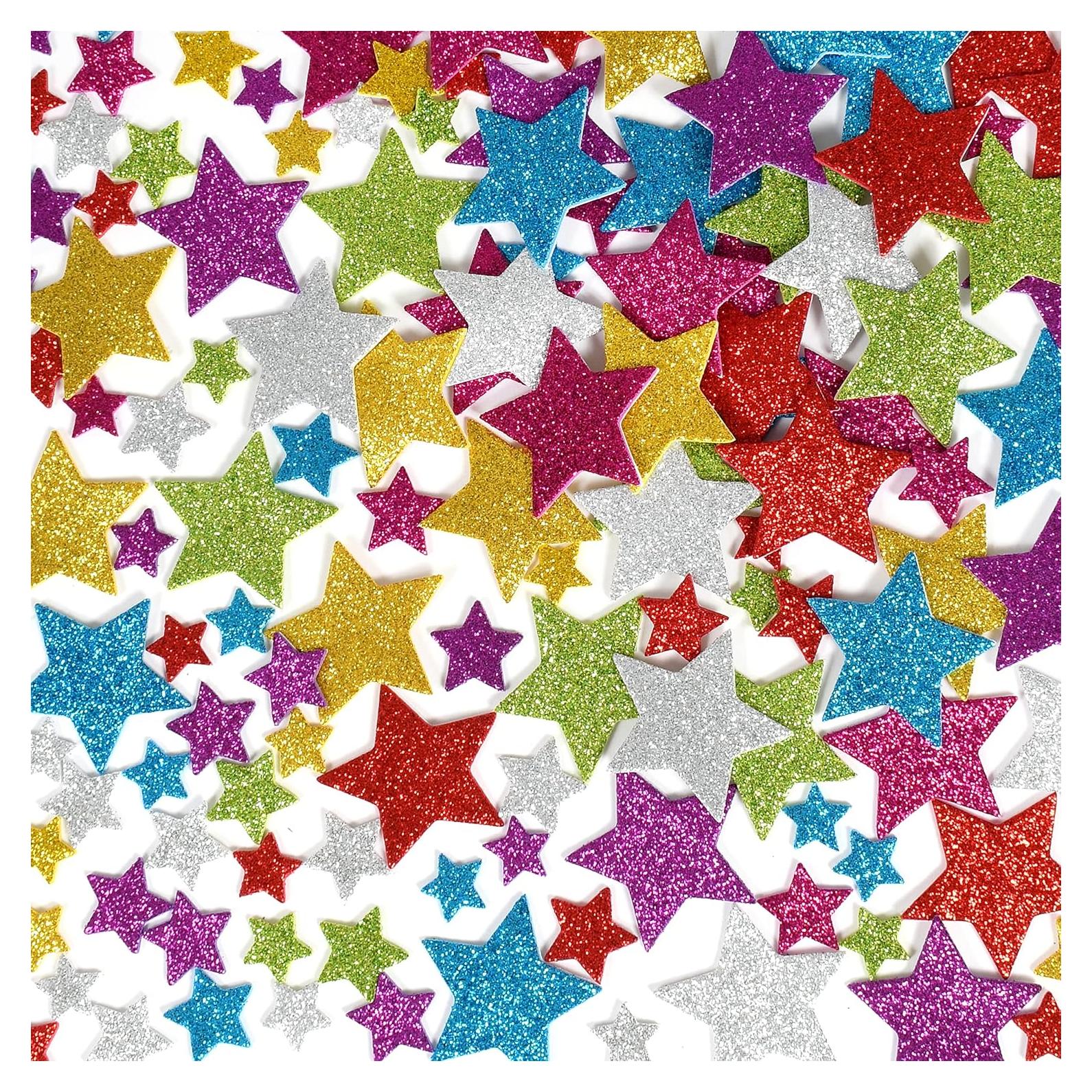 Pegatinas de Espuma Brillante Learning Advantage - 168 Estrellas Multicolores
