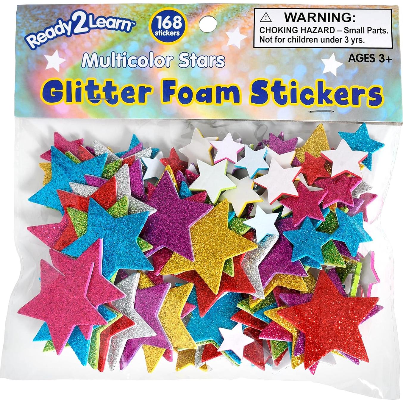 Pegatinas de Espuma Brillante Learning Advantage - 168 Estrellas Multicolores
