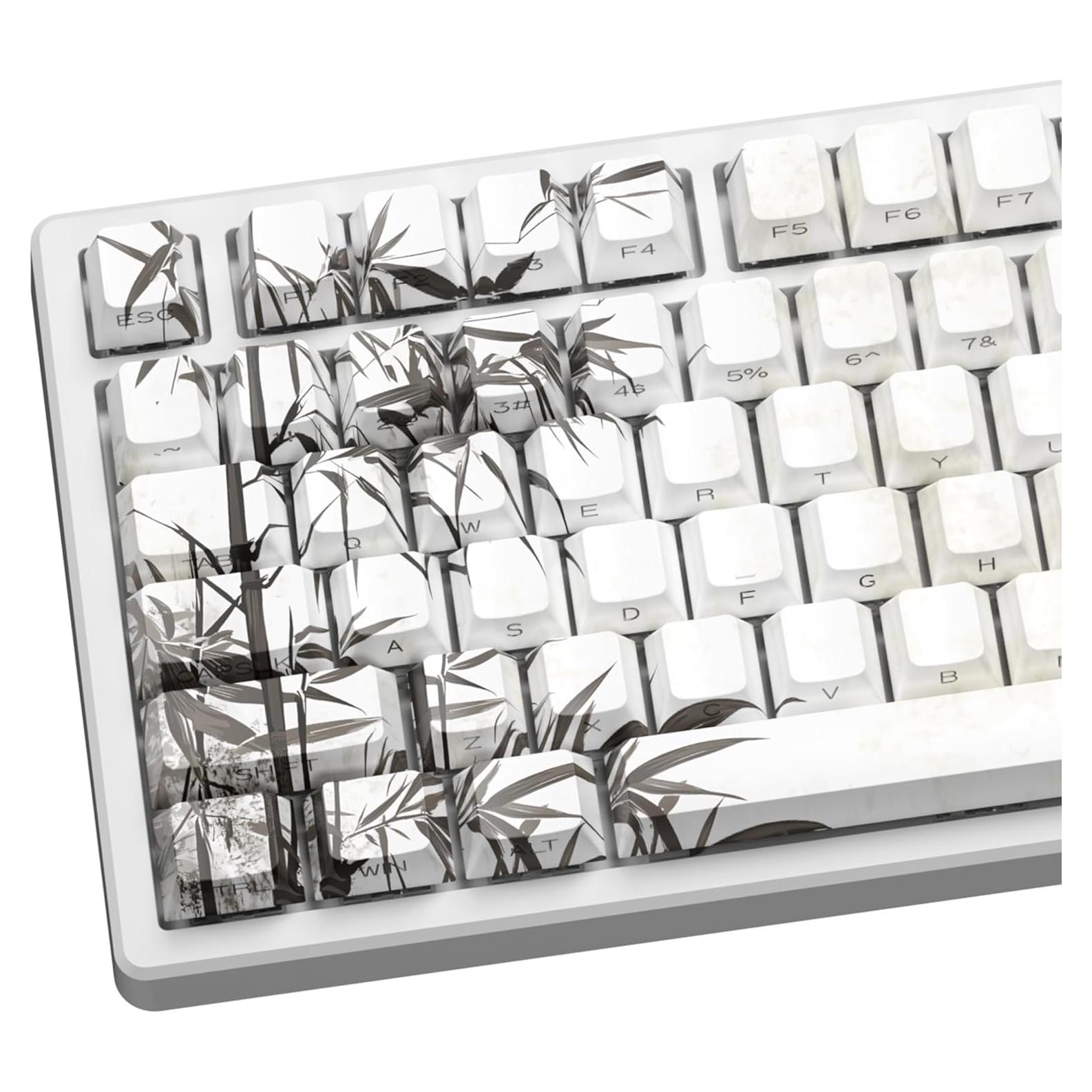 Teclas de Bambú Grove XVX PBT Doble Inyección 131 Teclas