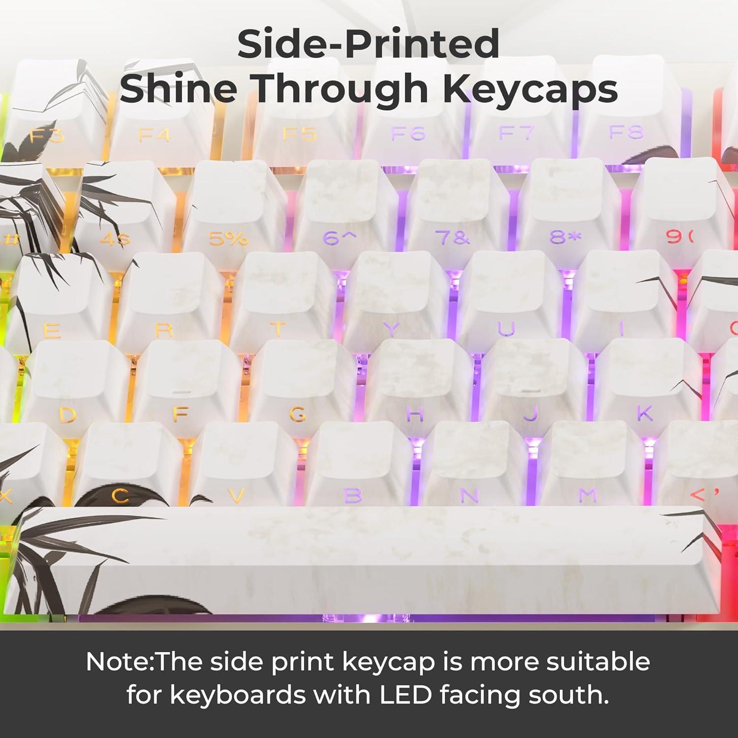 Teclas de Bambú Grove XVX PBT Doble Inyección 131 Teclas