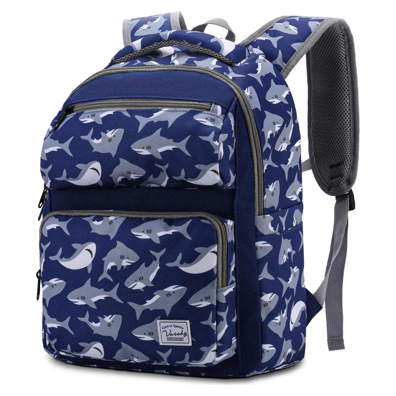 Mochila Escolar VASCHY para Niños de 12L - Tiburón