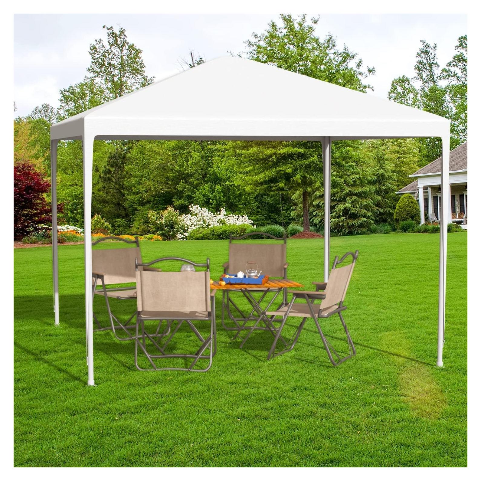 Carpa Gazebo Exterior ANEUHS 10x10m Impermeable con Paredes Removibles