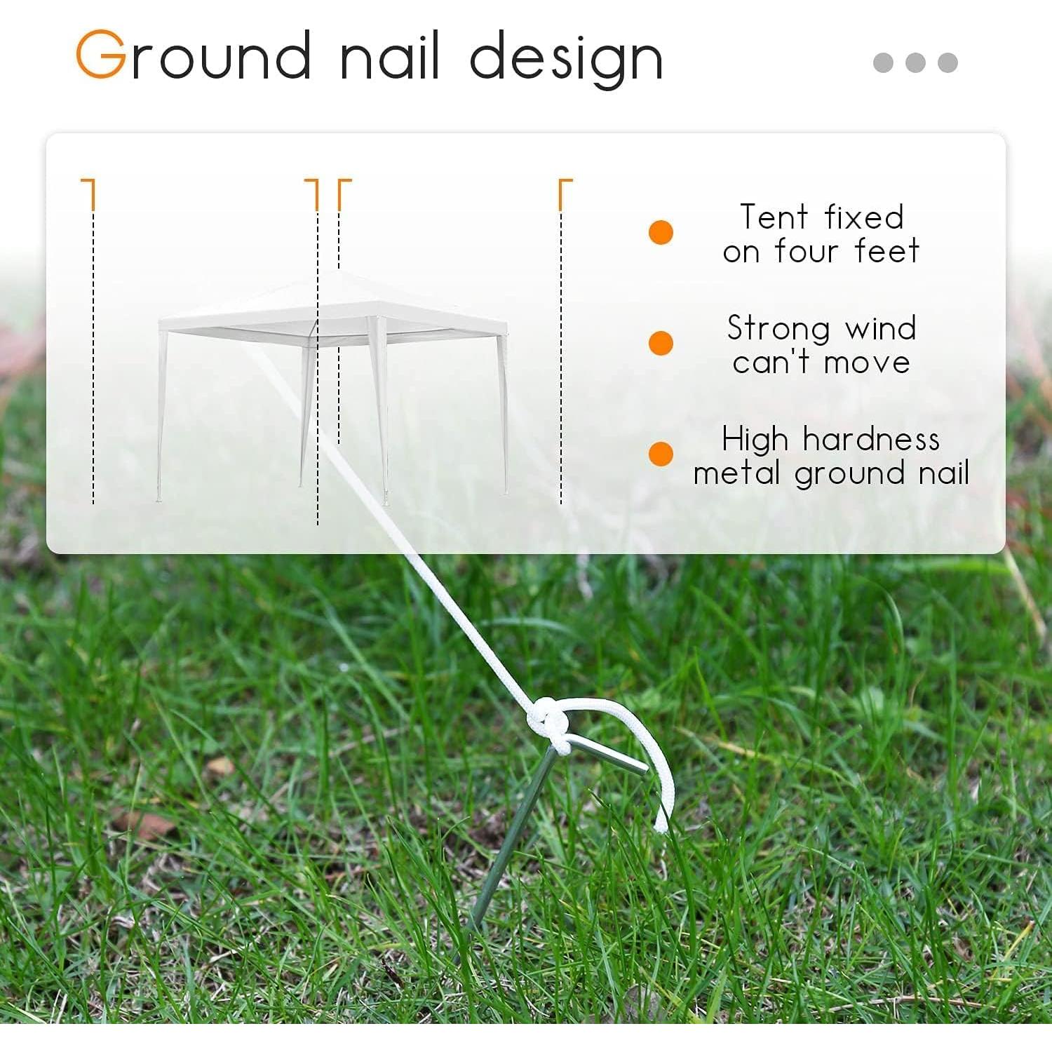 Carpa Gazebo Exterior ANEUHS 10x10m Impermeable con Paredes Removibles