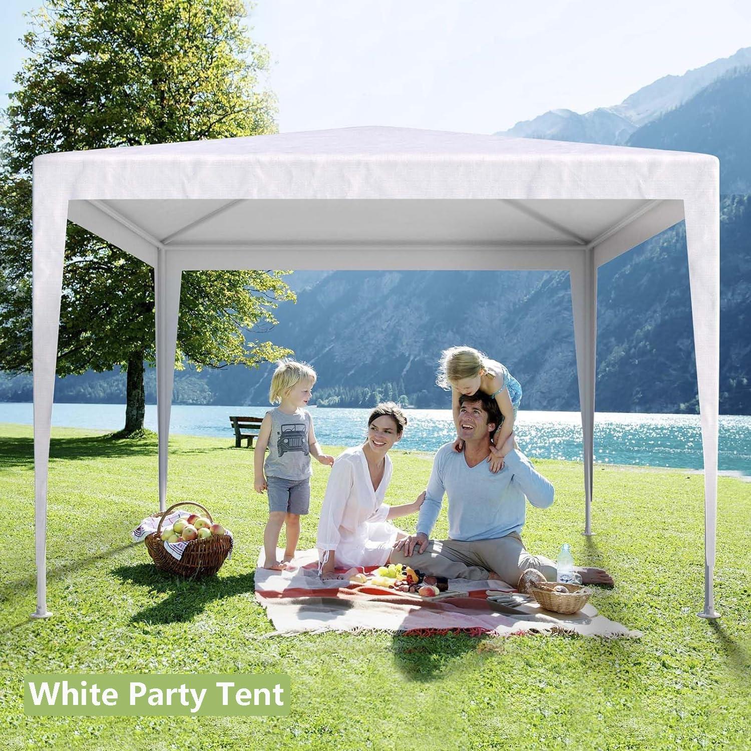 Carpa Gazebo Exterior ANEUHS 10x10m Impermeable con Paredes Removibles