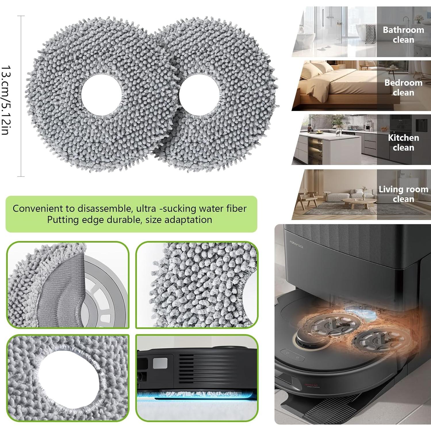 Kit de Accesorios Yivy para Aspiradora Roborock Qrevo Pro/MaxV