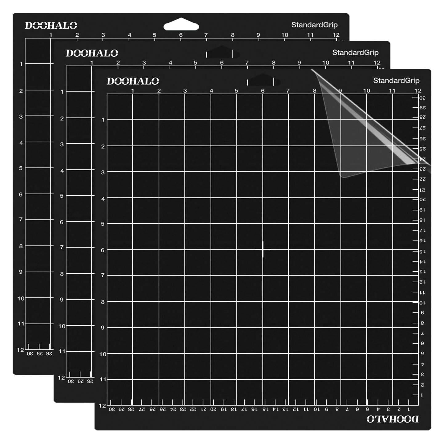 Alfombrilla de Corte DOOHALO 30.48x30.48 cm 3 Paquete Grip Estándar
