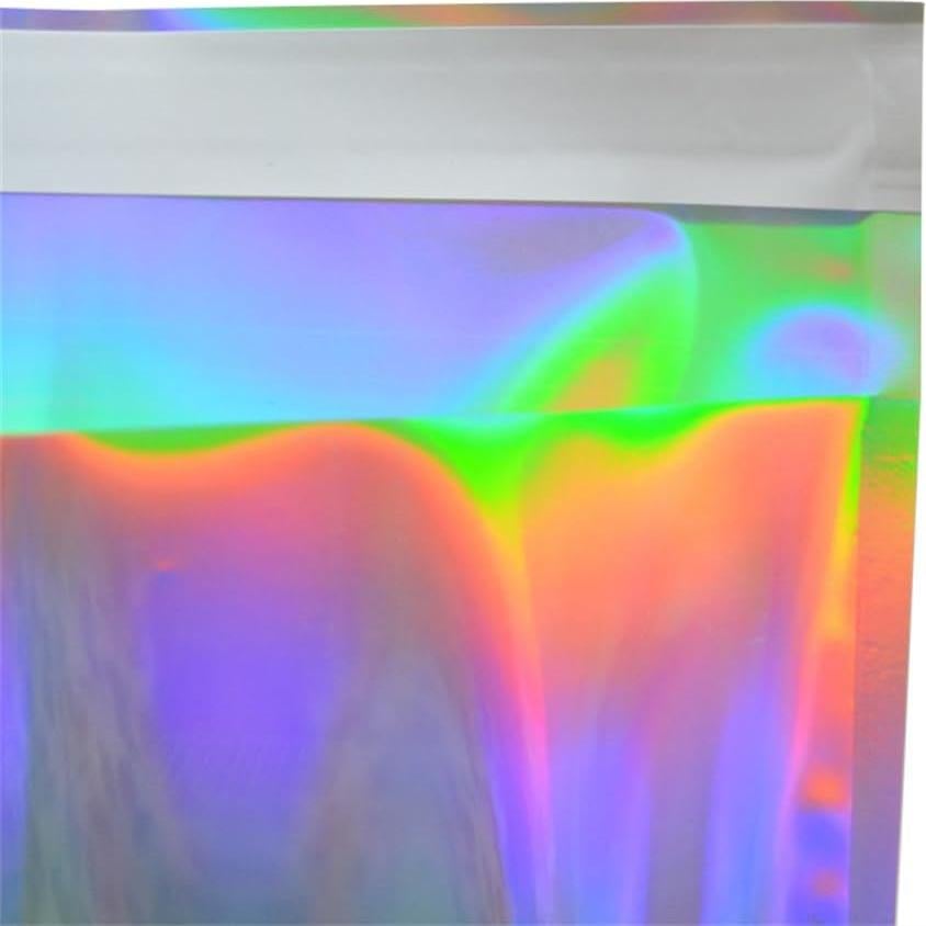 100 Bolsas de Polietileno Holográficas Autoadhesivas 11.5x16.5cm NATX
