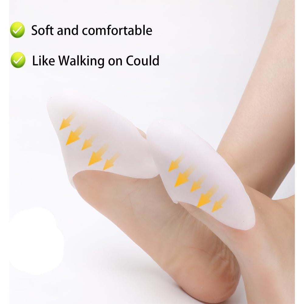 Protectores de Dedos de Silicona Misorita Beige - Alivio Dolor Tacones