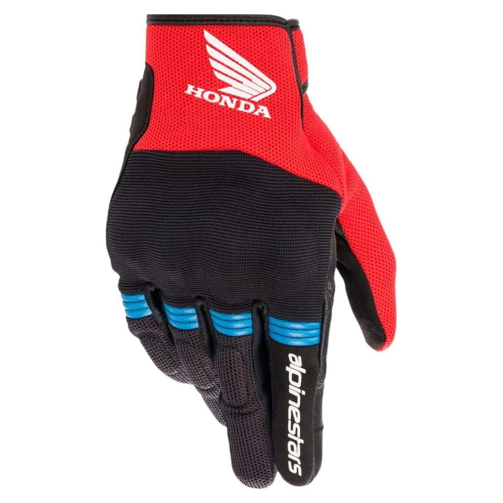 Guantes de Moto Alpinestars Honda Copper Negro/Rojo T. Grande