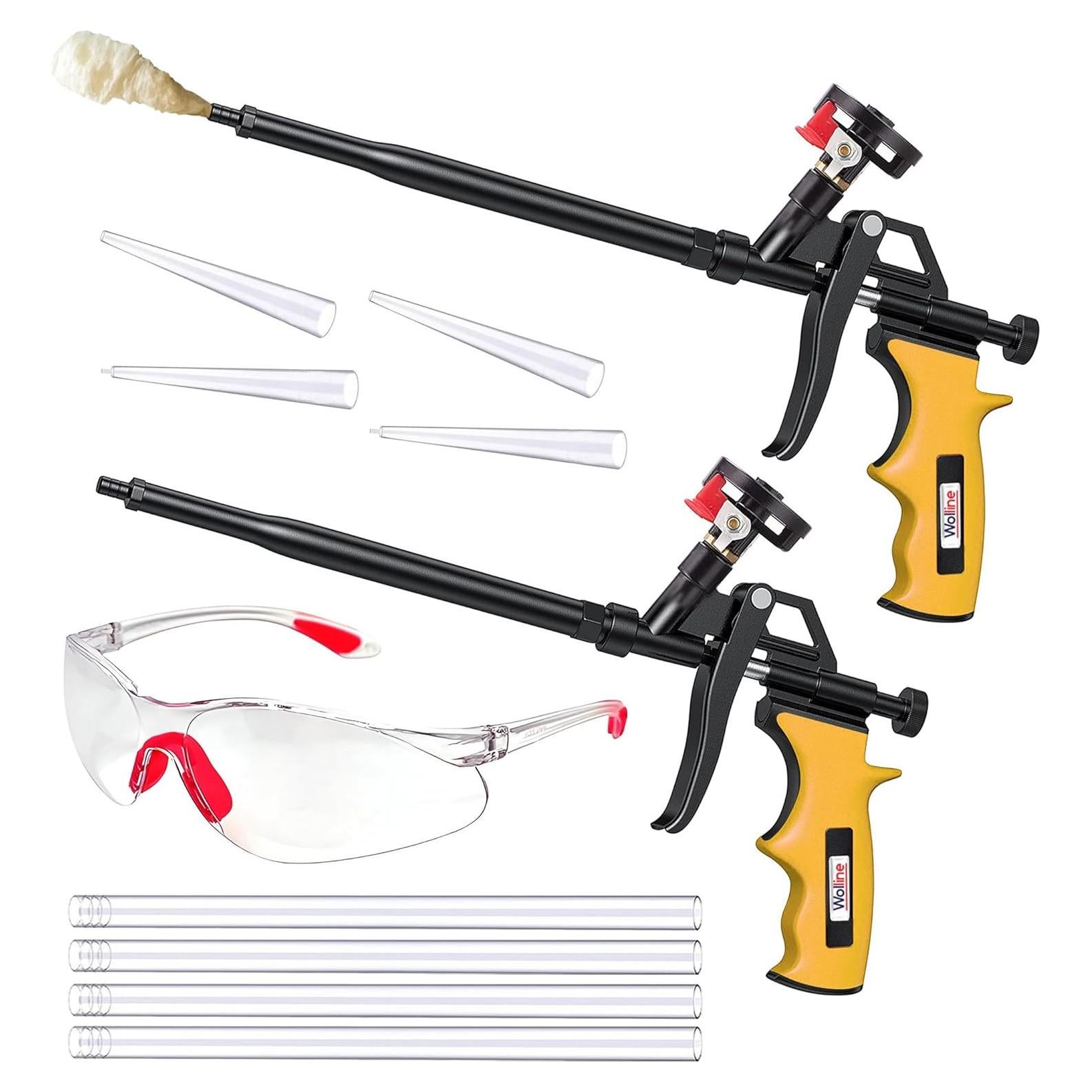 Pistola de Espuma Aislante Wolline 2 Paquete Amarillo