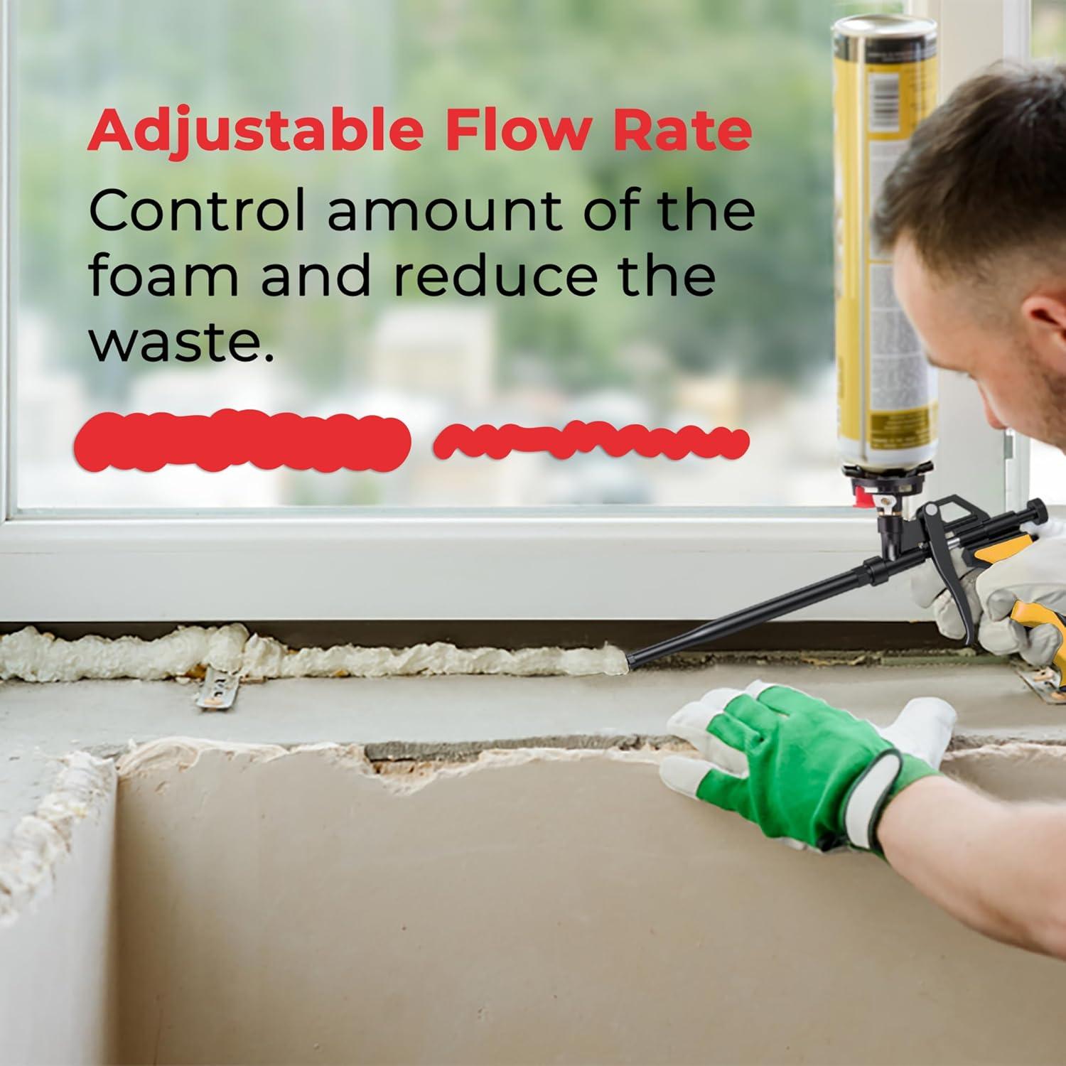 Pistola de Espuma Aislante Wolline 2 Paquete Amarillo