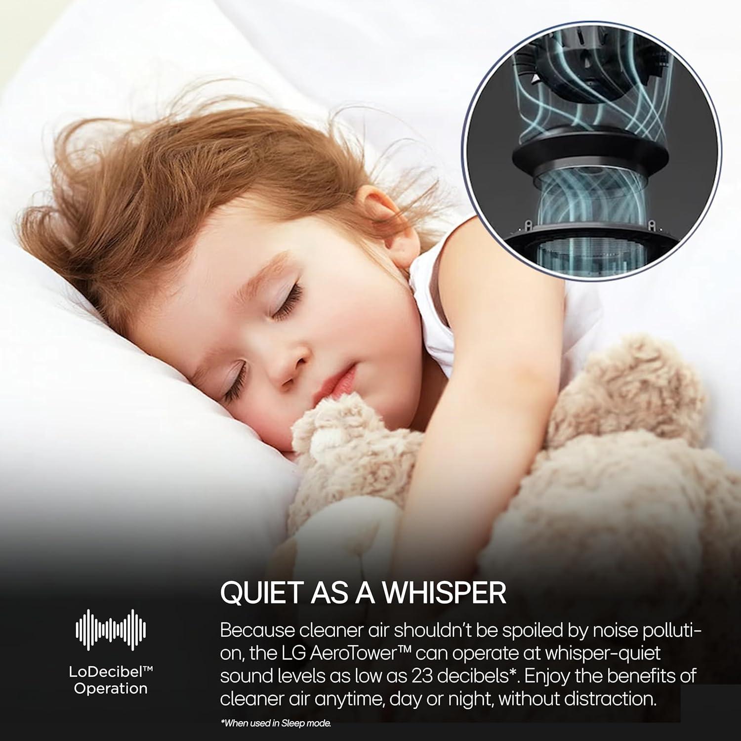 Purificador de Aire LG PuriCare AeroTower con Filtro HEPA 2024