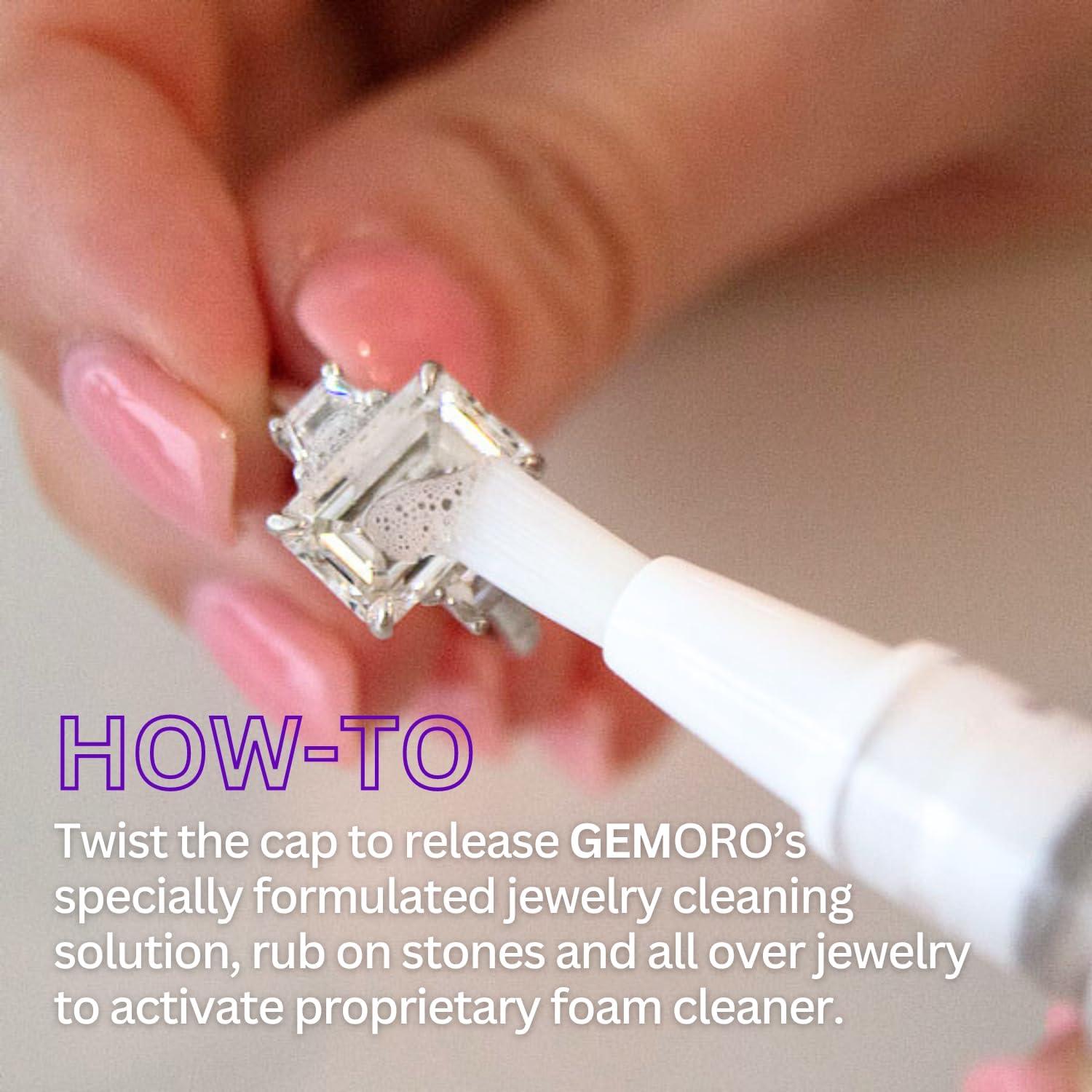 GemOro Sparkle Wand | Bolígrafo Limpiador de Joyería Portátil