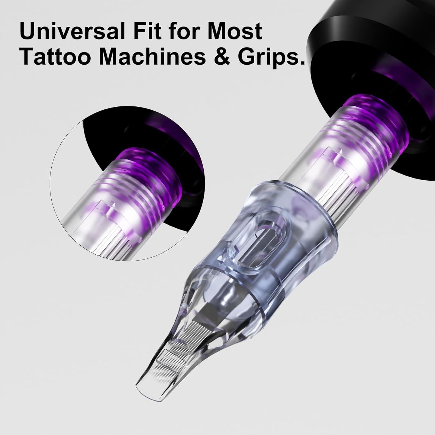 Agujas de Cartucho BRONC 50PCS 1RL 0.30mm para Tatuaje