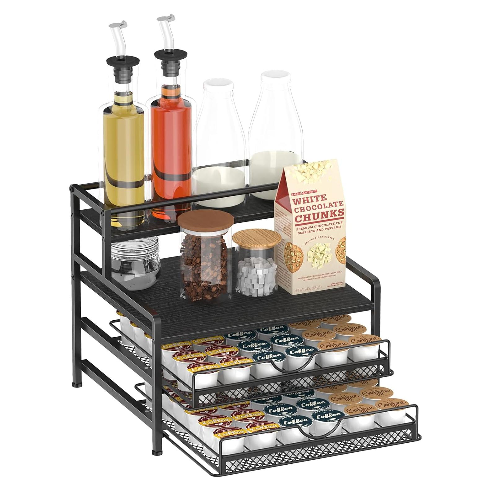 Organizador de Bar de Café OGEMXU 3 Niveles para 72 K Cups