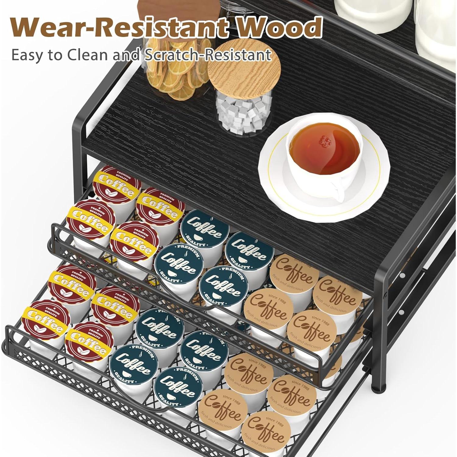 Organizador de Bar de Café OGEMXU 3 Niveles para 72 K Cups