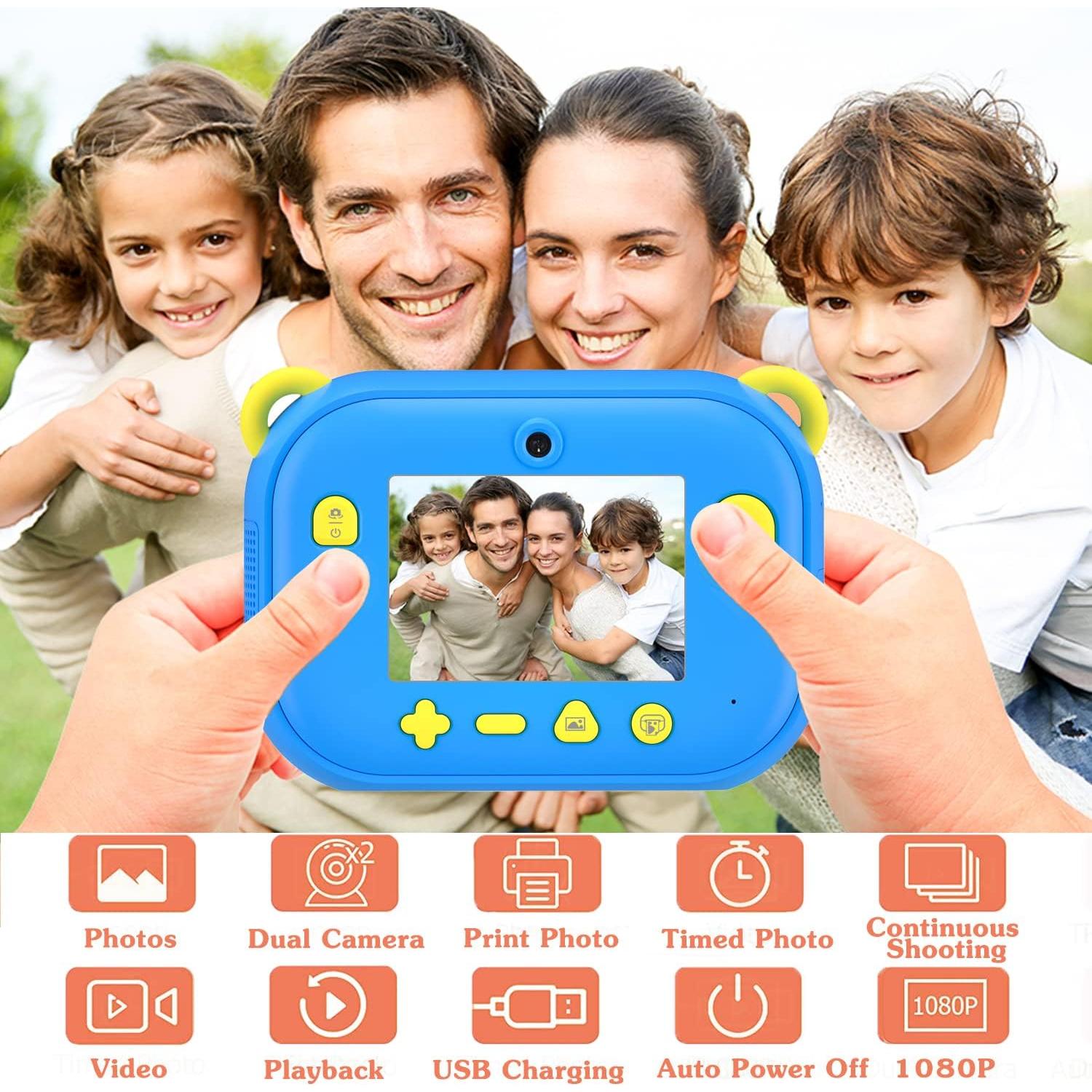 Cámara Instantánea para Niños Sangrui YT008 Azul 12MP