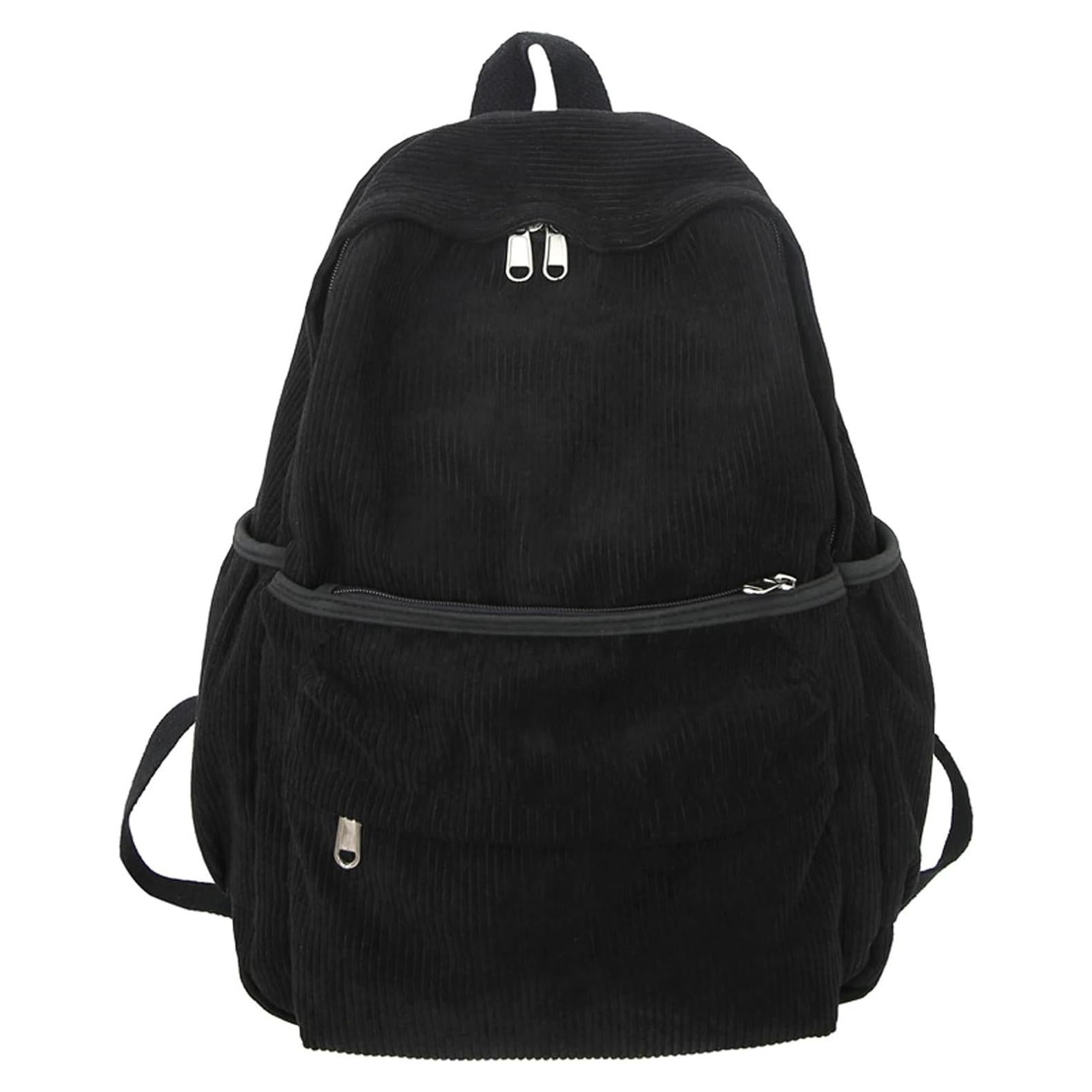 Mochila Escolar Lamprod Negra de Pana 42x31x13 cm 25L