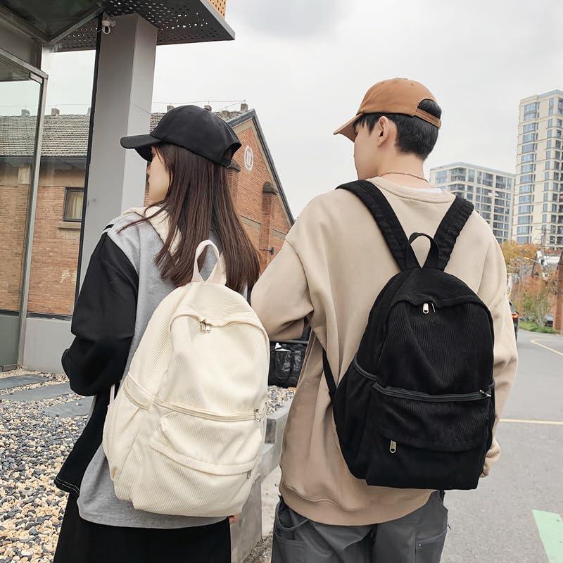 Mochila Escolar Lamprod Negra de Pana 42x31x13 cm 25L