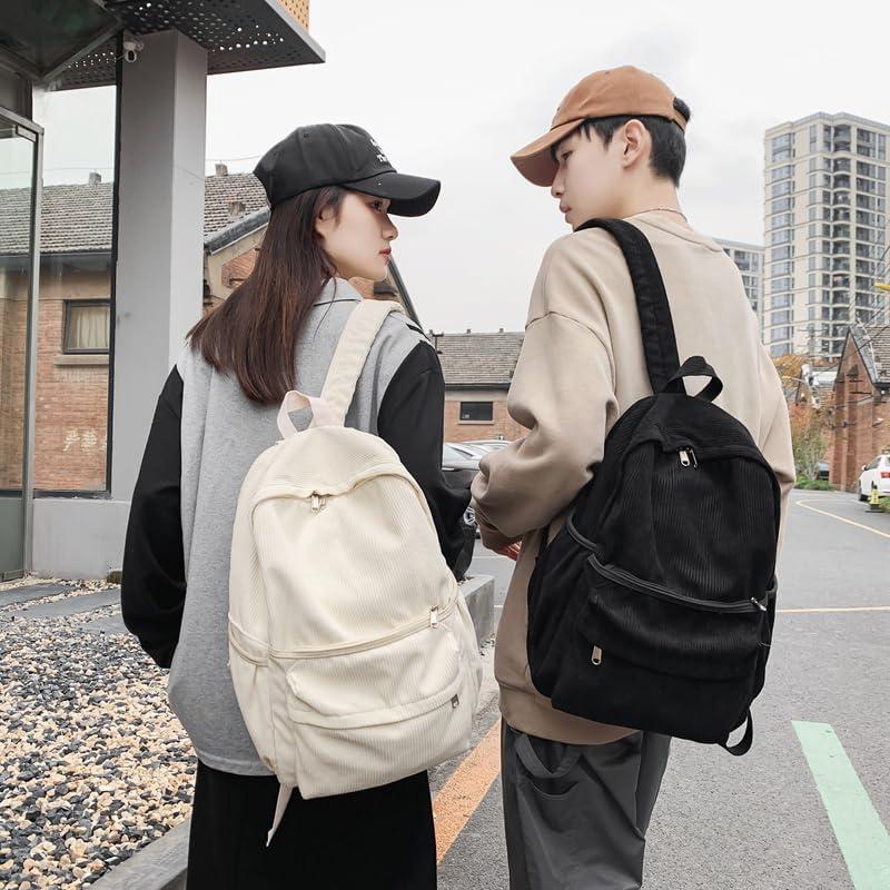 Mochila Escolar Lamprod Negra de Pana 42x31x13 cm 25L