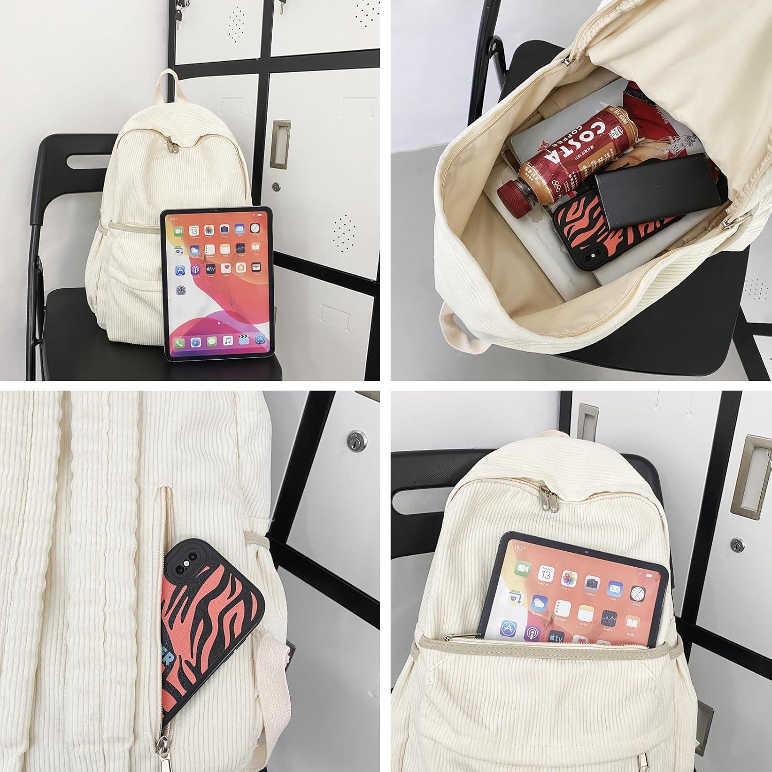 Mochila Escolar Lamprod Negra de Pana 42x31x13 cm 25L