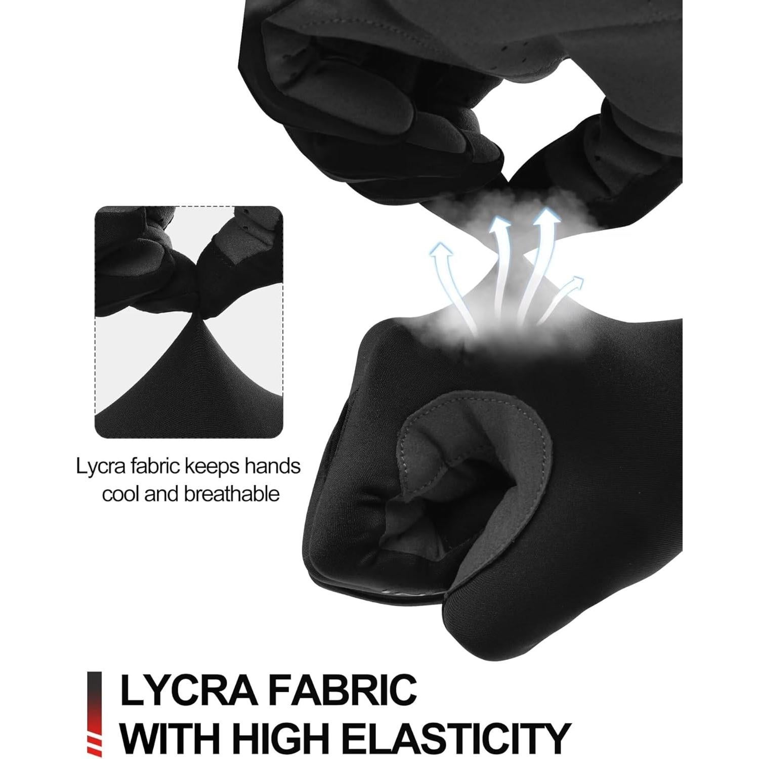 Guantes de Ciclismo INBIKE Transpirables Unisex con Almohadilla