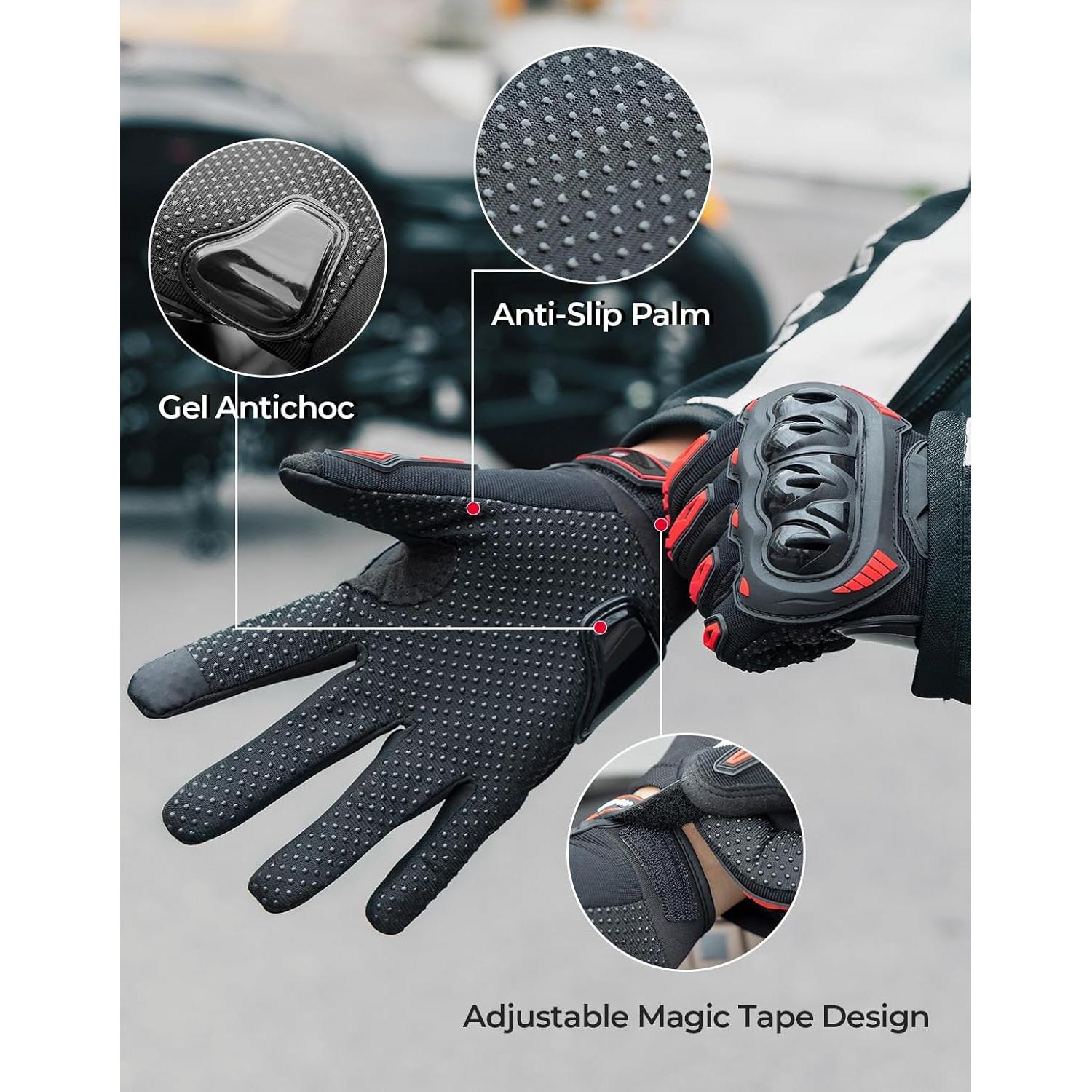 Guantes de Motocicleta KEMIMOTO Táctiles Antideslizantes
