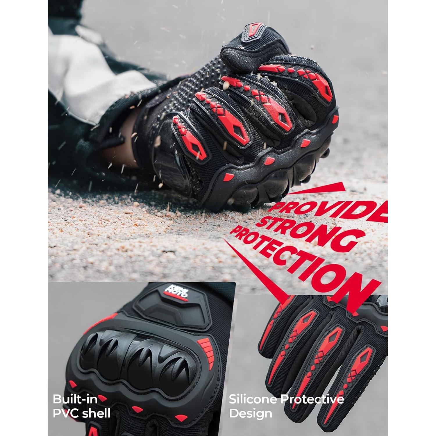 Guantes de Motocicleta KEMIMOTO Táctiles Antideslizantes